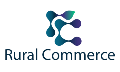Logo institucional de Rural Commerce, organización vinculada a innovación, comercio y desarrollo territorial sostenible.